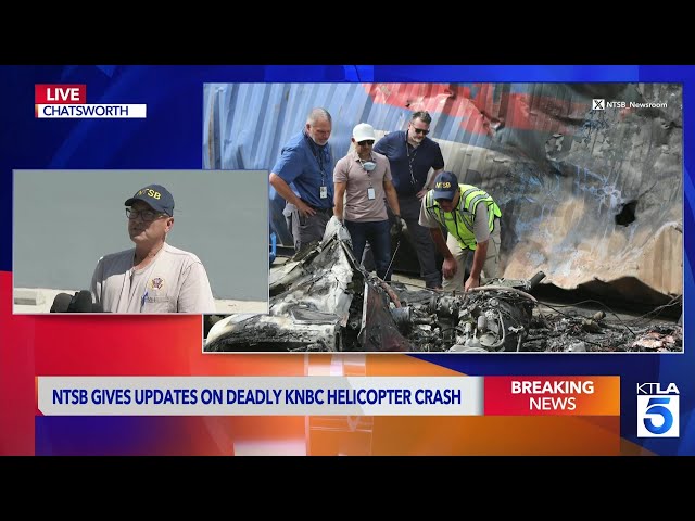 NTSB updates deadly news helicopter crash investigation 