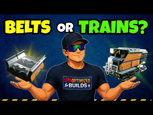 Belts or Trains? Here's When Each One Wins in Satisfactory