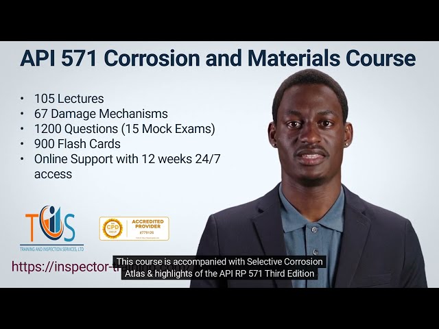 API 571 Corrosion and Materials Training Course