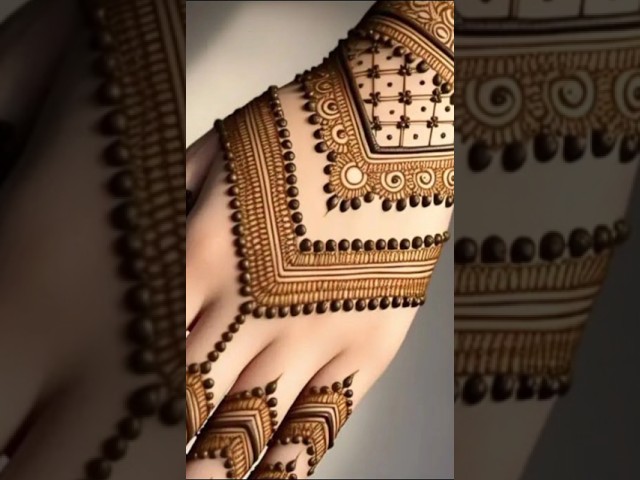 Very Simple Back Hand Mehndi Design #mehndi #youtubeshorts #viralvideo #trending #shorts #ytshorts