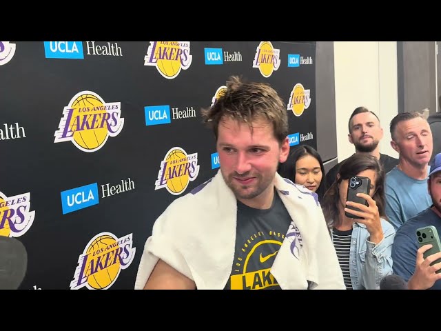 Luka Doncic on how Lakers first training camp practice went