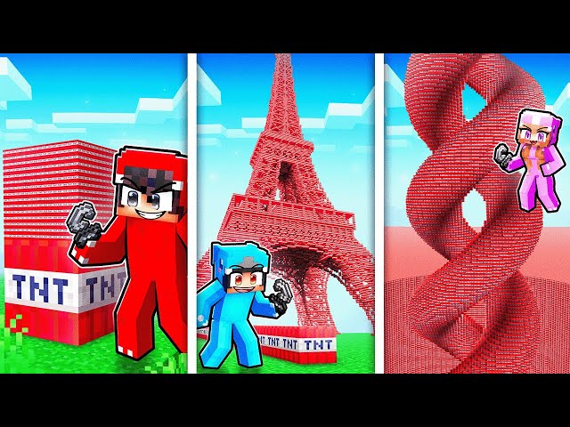 Exploding Every SECRET Minecraft TNT in One Video…