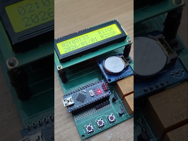 2 Channel Time Activated Relay #kiyanislab #jlcpcb #arduinoproject #homeautomation #diyproject