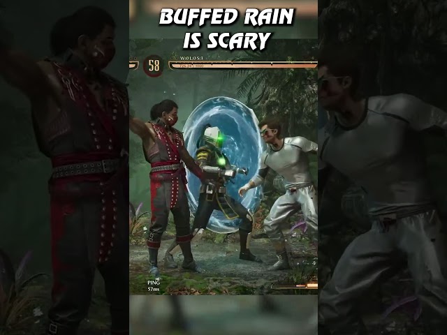 Rain DESTROYS In The Corner Now He's Buffed #mortalkombat