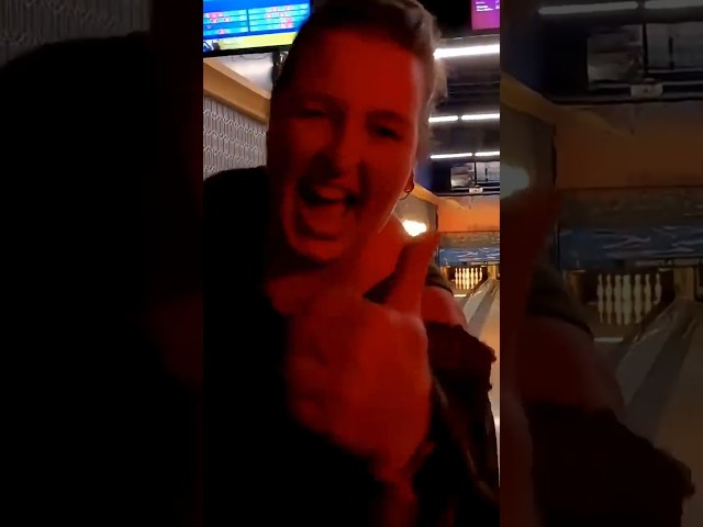 First Bowling Strike #bowling  #challenge #shorts