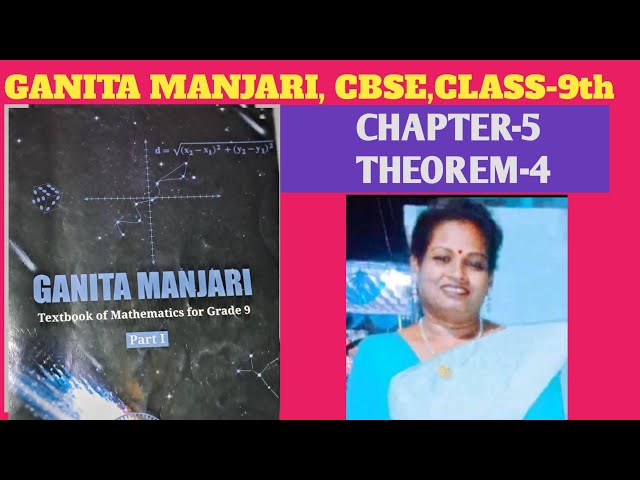 GANITA MANJARI, CBSE, CLASS-9,CHAPTER-5 TTHEOREM-4.