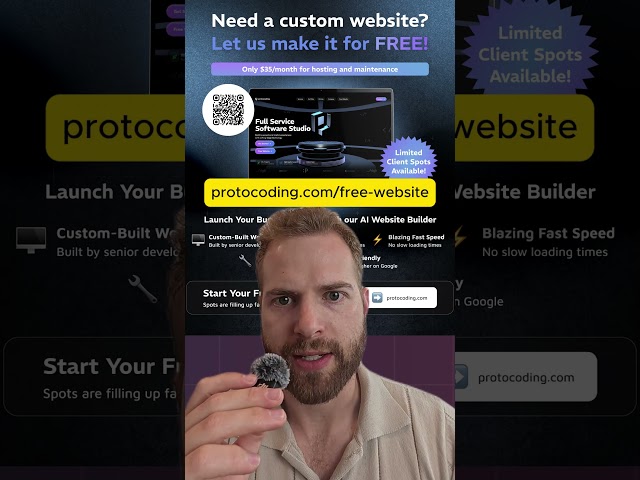 Stop Overpaying for a Clunky Website — Get a Professional Site Built for Free