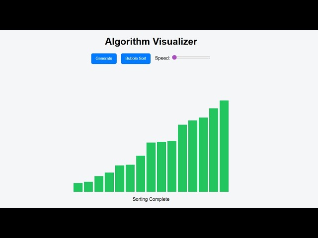 Build an Algorithm Visualizer 🔥 | Bubble Sort Animation with JavaScript