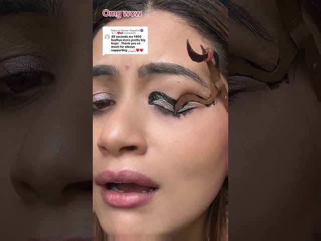 Creative Metallic Gold Lip Art Step-by-Step 💋👑 #makeup #beauty