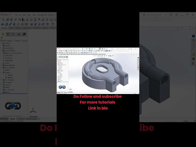 Solidworks work part tutorial #solidworks #cad #cad #catia #catia #catiatutorial #solidcad #cadillic