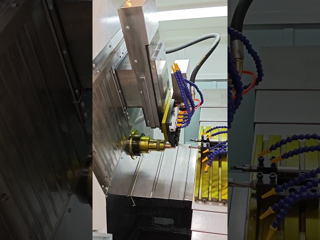 Gang tool turn-mill combination CNC machine. Spindle hole:36mm #cnc #cncmill #machine #manufacturing