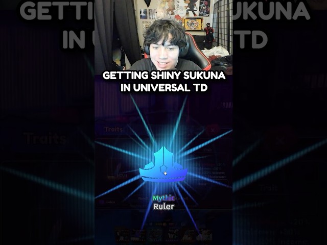 Getting 0.1% SHINY RULER Sukuna In Universal TD!