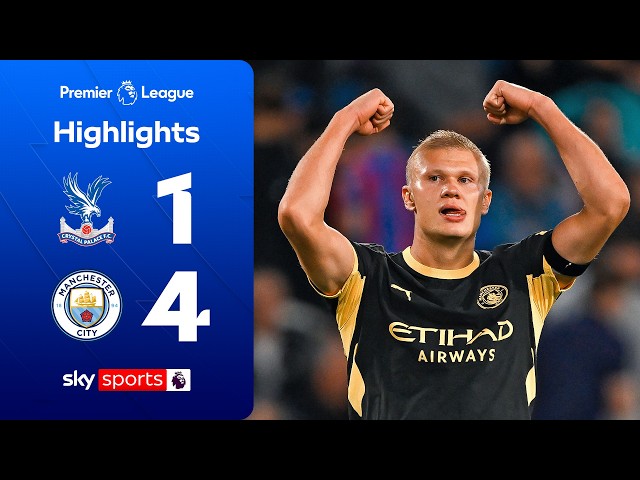 Cherki & Haaland net DOUBLES! 🪄 | Crystal Palace 1-4 Man City | Premier League Highlights