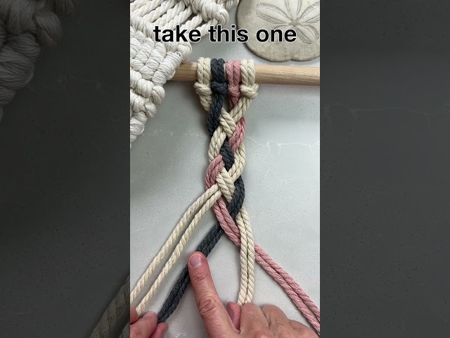 How to do The Four Cord Braid    #macrametutorial #macrameknots