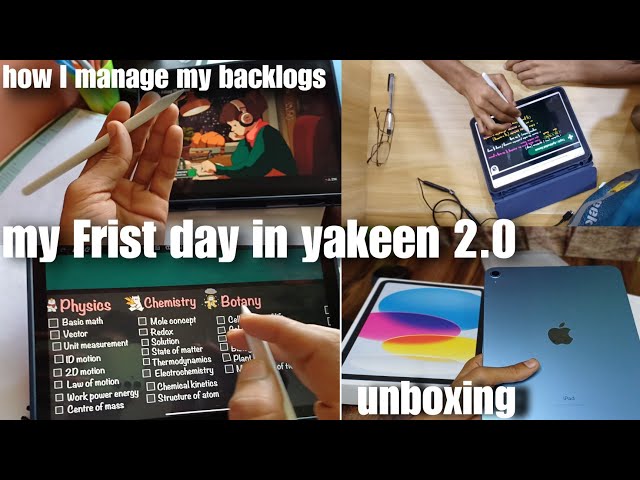 HOW I MANAGE MY BACKLOGS |NEW IPAD UNBOXING 😈 #neet#ipad