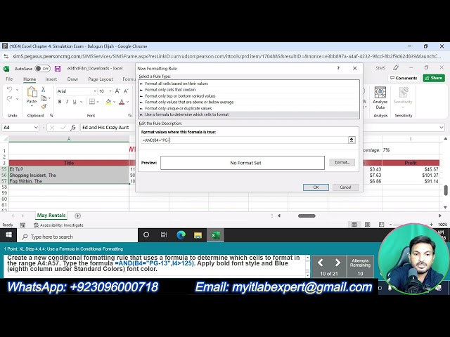 Excel Chapter 4: Simulation Exam | Excel Chapter 4 Simulation Exam | #ExcelChapter4SimulationExam