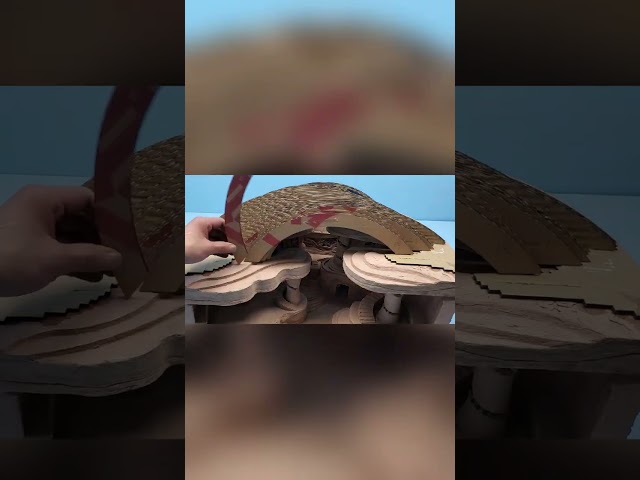 Thirty Pounds of Waste Cardboard Turned into a Millennium-Old Cave #diy #handmade #ship #craft