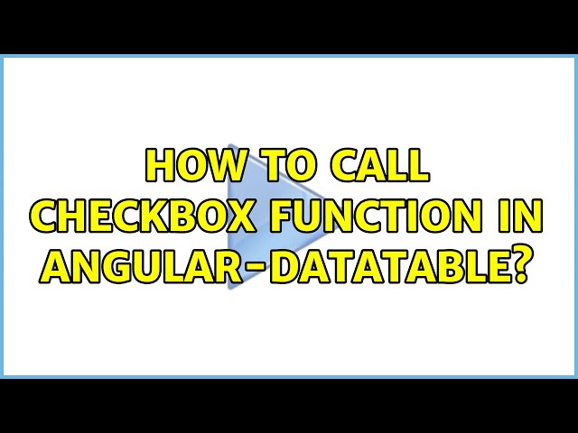 How to call checkbox function in angular-datatable?