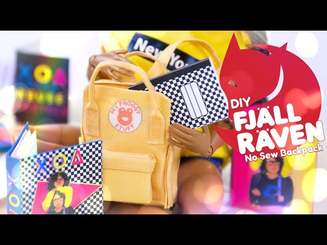 DIY - How to Make: Fjallraven Kanken No Sew Backpack & Back to School Supplies