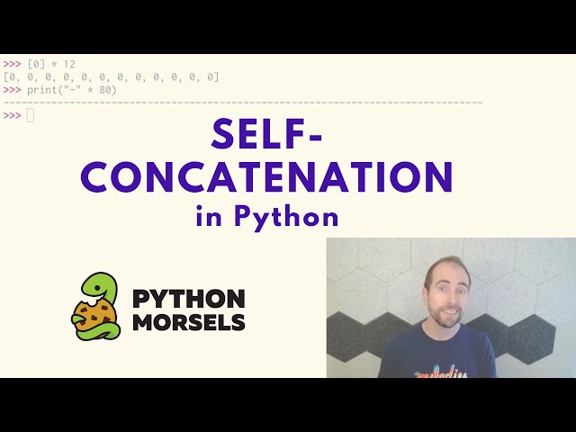 Self concatenation in Python