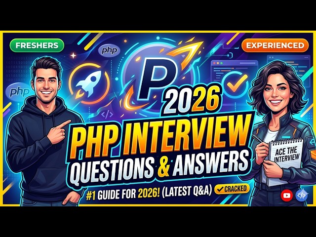 2026 PHP Interview Questions & Answers 🚀 | Freshers + Experienced