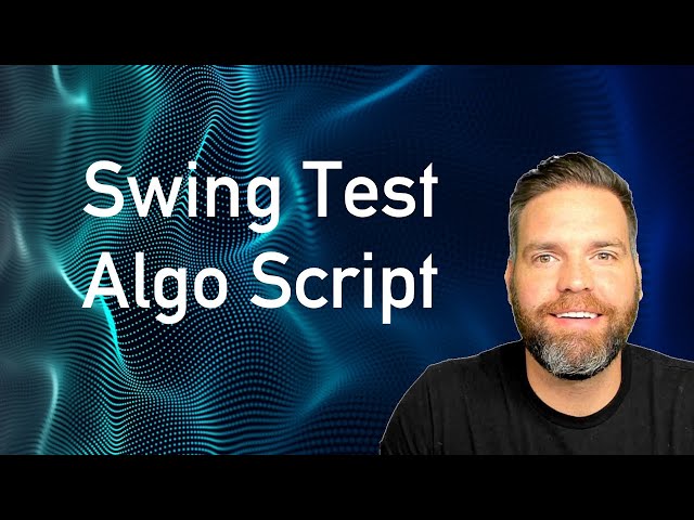 Intraday Swing Test // Algo Trading