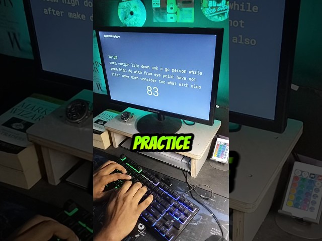 I don't know how to type..... day 11 of practice with me for 15 minutes