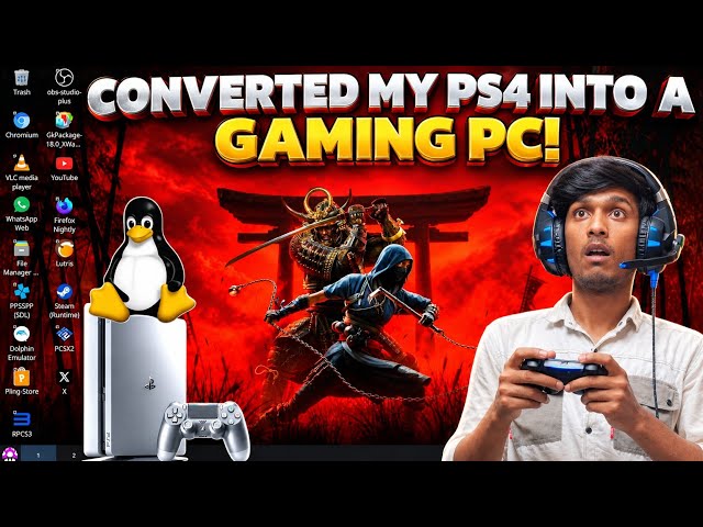 I Installed Linux on a PS4 and Turned It Into a Gaming PC!