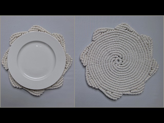 DIY Macrame Placemat | Round Placemat Tutorial