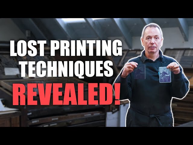 Lost Printing Techniques REVEALED! | Traditional Letterpress Printing at Robert Smail’s