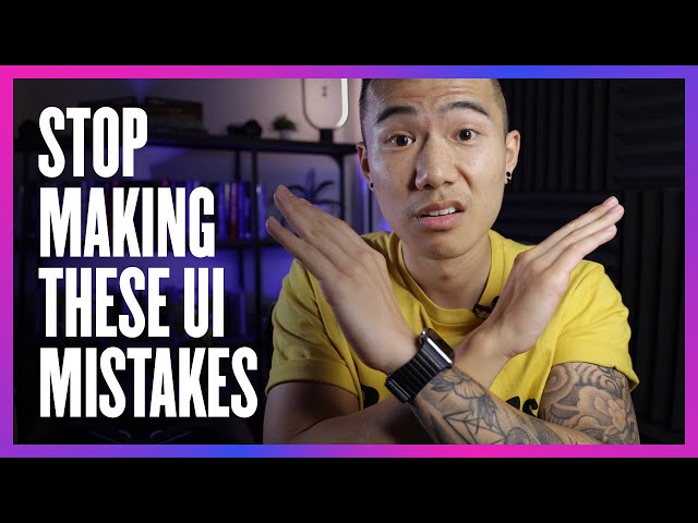 How to NOT Suck at UI Design - April 2021