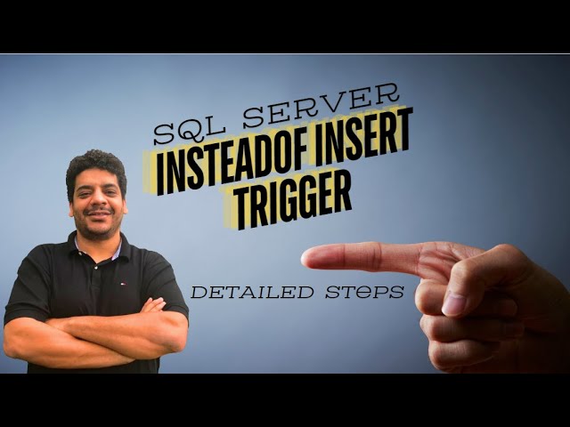 Instead of Insert Trigger SQL Server