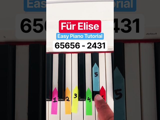 Für Elise - EASIEST Piano Tutorial Ever! 🎹