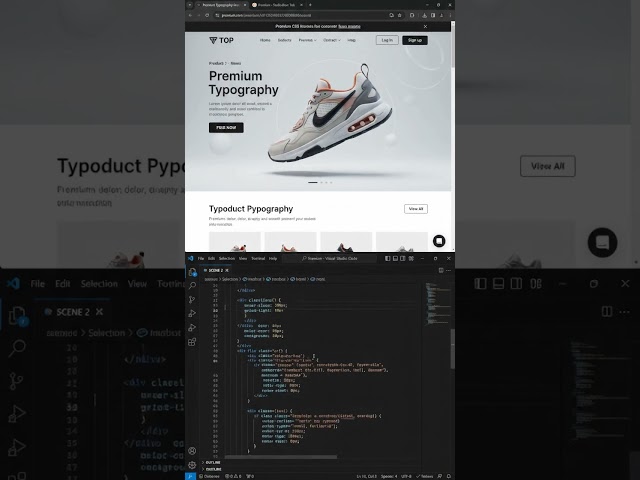 3D Website Built With Code 🚀 | Frontend Development