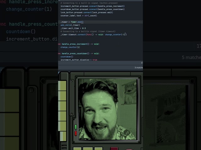 Using lambdas in Godot signals #godot #gamedev