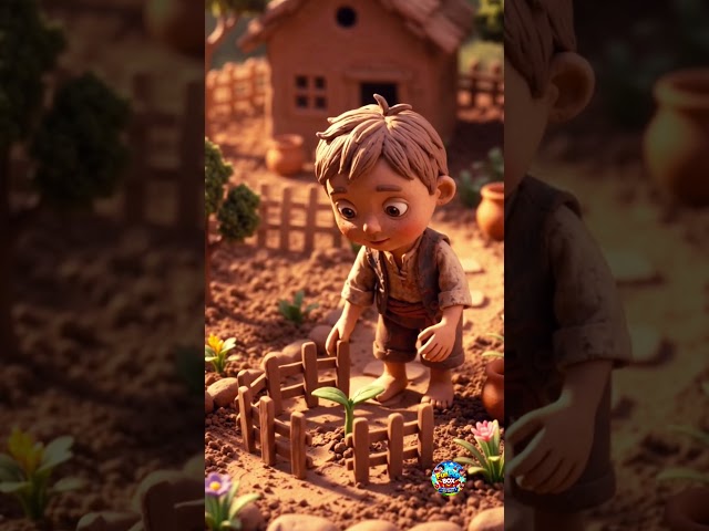 🧒🏡 A little boy, a tiny village, and a brand-new adventure #share #follow #like #subscribe #clayart