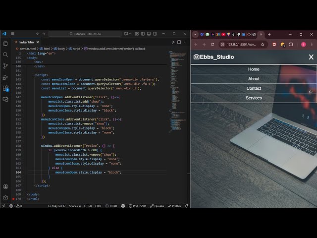 Navigation menu HTML #coding #css #html #programming #tutorial #viral #youtube