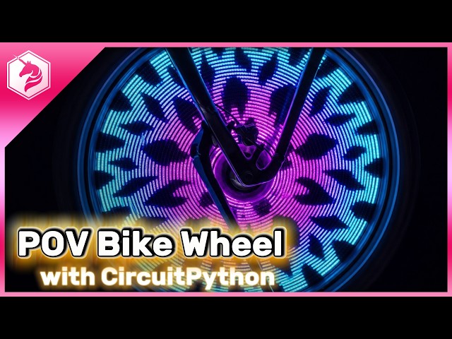 Persistence of Vision POV Bike Wheel DIY Tutorial: Make your bike show images as you ride #adafruit