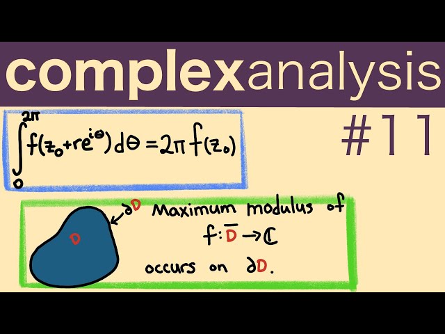 Gauss' Mean Value Property and the Maximum Modulus -- Complex Analysis 11