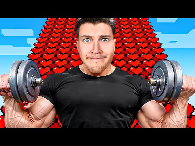 MINECRAFT but my HEARTS = MUSCLES