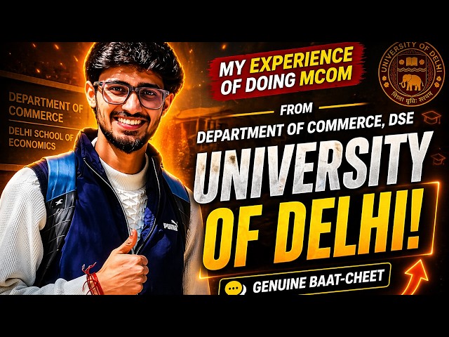 My experience of doing M.com✅ from Department of commerce | DSE | University of Delhi | Reetik