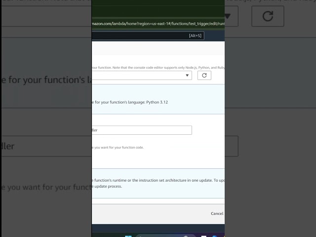 How to Change AWS Lambda Runtime in 60 Seconds! 🚀 #AWS #lambda  #cloudcomputingtutorial