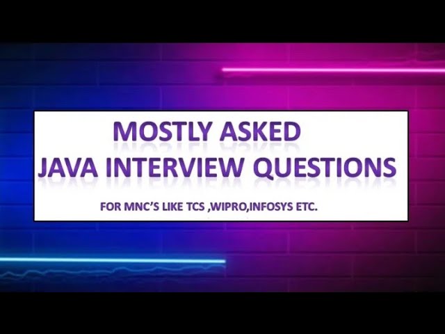 java questions and answers for interview | java basic interview questions | java developer interview
