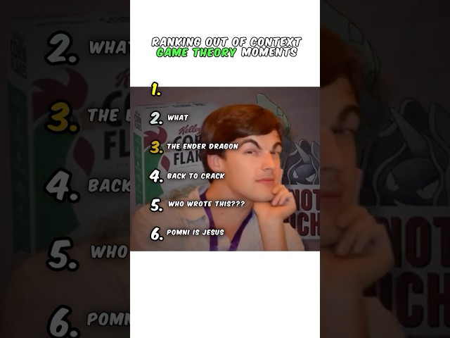 Ranking Out Of Context Game Theory Moments🔥