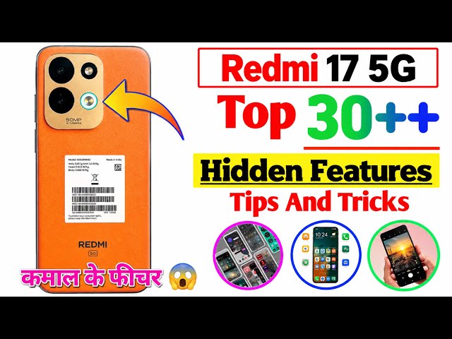Redmi 17 Tips And Tricks | Top 20++ Hidden Features 🔥Redmi 17 5g
