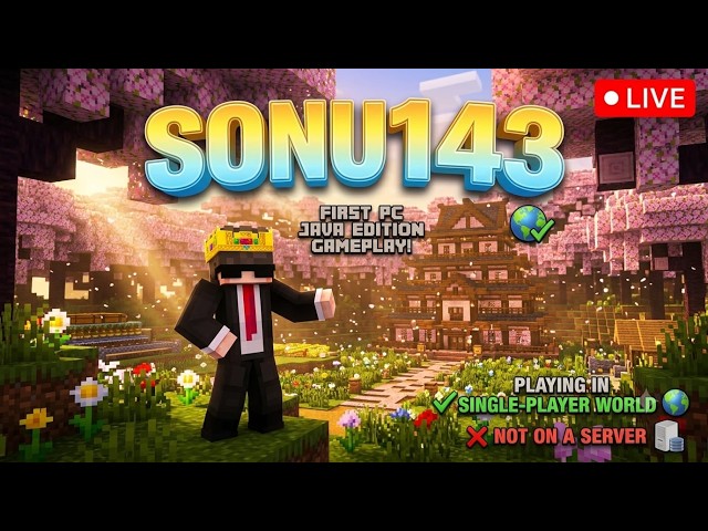 MINECRAFT JAVA LIVE 🔴 Survival Mode On! Survival Challenges & Fun 🎮 | Sonu Gaming 730