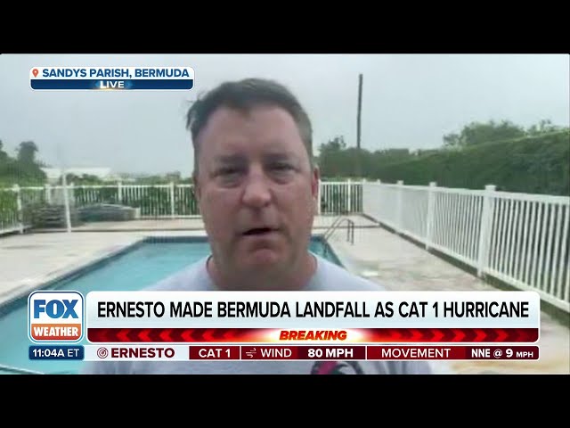 FOX Weather Storm Tracker In Bermuda Talks About Going Through Eye Of Ernesto