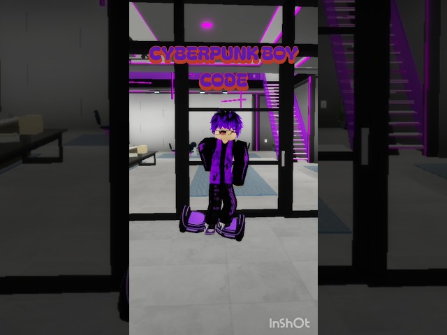CYBERPUNK BOY CODE!!! #fypシ #roblox #robloxedit #cyberpunk #purple #code #boy #shorts #viral