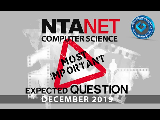 Expected Questions NTA UGC NET Computer Science December 2019 - Microprocessor