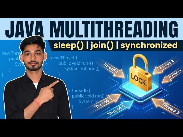 Java Multithreading Explained | sleep(), join(), Synchronization & synchronized Block